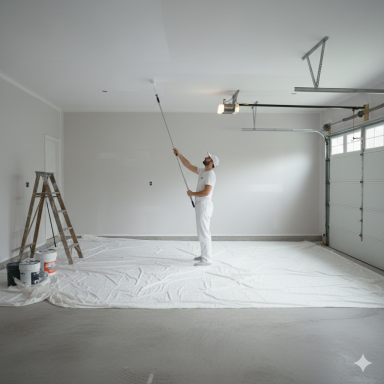 Uw garage weer als nieuw? Wij verzorgen strak schilderwerk voor wanden, plafonds en vloeren in regio Uden. Snelle service.